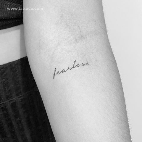 fearless tattoo | Fearless tattoo, Subtle tattoos, Inspirational tattoos